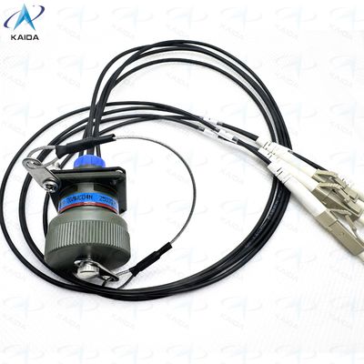품질  Panel Mount Optical Fiber Connectors With Female Connector Mounting Expanded Beam Fiber Optic Connector J599E8/20MWC04N 공장