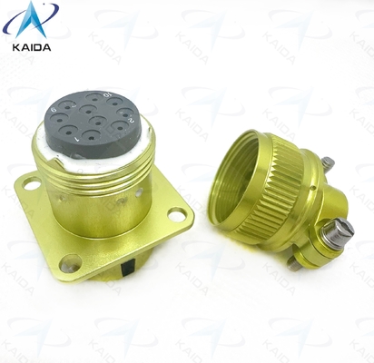 품질  ZH23-10/18P-2-B Circular Electrical Connector with Temperature Range -55C To 125C.Straight Cable Clamp, Anodized Aluminum 공장