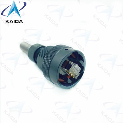 RJ45 USB 원형 커넥터 스프링 백셸 네트워크 포트 커넥터 검은 색 안오디제