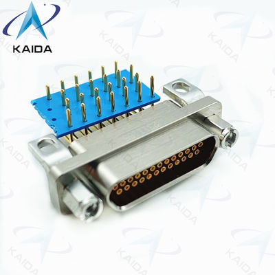 5A MIL-DTL-83513 마이크로-D 커넥터 90° PCB 직사각형 커넥터 J30J-25ZKWP