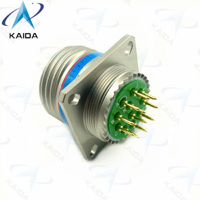 짧은 PCB 꼬리 유형 MIL-DTL-38999 시리즈 III 수신기 커넥터 D38999/20FF11PCN 전극적 니켈.8D 시리즈