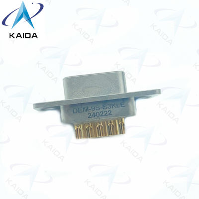 500V MIL-DTL-83513 알루미늄 마이크로 D 용기 커넥터 500 커플링 사이클 구리 합금 접촉.DEM-9S-S3KLE