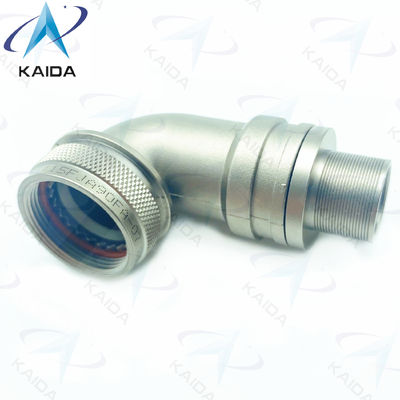 90° 회전 결합 전기 없는 니켈 EMI/RFI 커넥터 백셸 J599III15FJA90FA-07