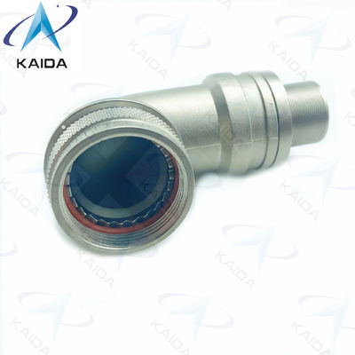 90° 회전 결합 전기 없는 니켈 EMI/RFI 커넥터 백셸 J599III15FJA90FA-07
