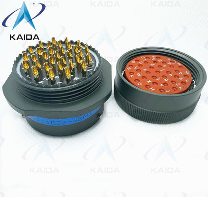 22-Shell 알루미늄 합금 MIL-DTL-26482 시리즈 1 미니어처 커넥터 7.5 Amp 500V.MS3111E22-32PW 환경 밀폐