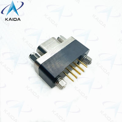 수직 MIL-DTL-83513 직사각형 소켓 마이크로 D PCB 커넥터 골드 오버 니켈 콘택트 플래팅 GMR7580-9S2BPN