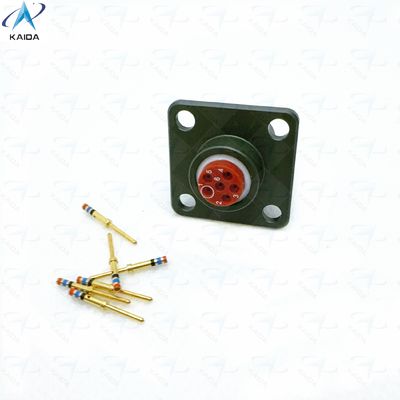 7.5 Amp 구리 합금 크림 마운트 용기 금으로 칠한 열 플라스틱.MS27508E8B35P. 박스 장착 용기.JTP02