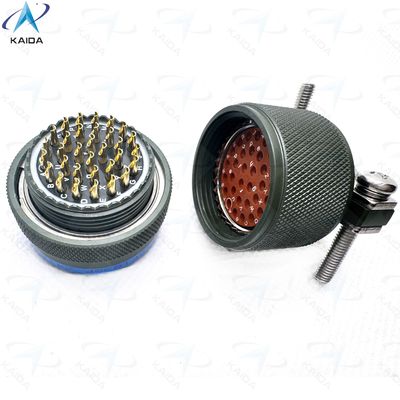 올리브 그린 캐드미움 셸 마감 미니어처 커넥터 MIL-DTL-26482 시리즈 I 군사 및 항공우주 MS3116F18-32PN, 케이블 클램프와 플러그.