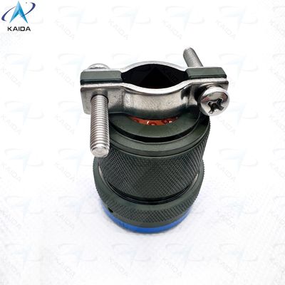 올리브 그린 캐드미움 셸 마감 미니어처 커넥터 MIL-DTL-26482 시리즈 I 군사 및 항공우주 MS3116F18-32PN, 케이블 클램프와 플러그.