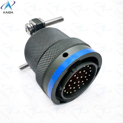 올리브 그린 캐드미움 셸 마감 미니어처 커넥터 MIL-DTL-26482 시리즈 I 군사 및 항공우주 MS3116F18-32PN, 케이블 클램프와 플러그.