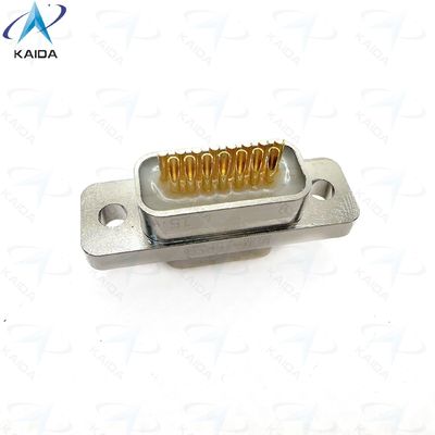 MDM-15PSP 마이크로-D 금속 껍질 니켈 완공 장수 성능. 구리 합금 금판 접촉은 MIL-DTL-83513 MDM-15PSP에 적합합니다.