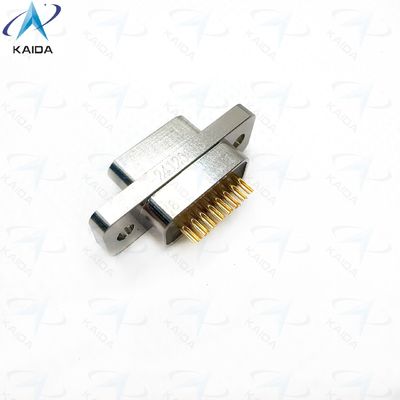 MDM-15PSP 마이크로-D 금속 껍질 니켈 완공 장수 성능. 구리 합금 금판 접촉은 MIL-DTL-83513 MDM-15PSP에 적합합니다.