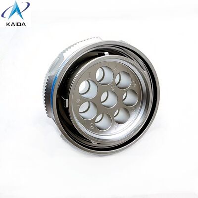 알루미늄 MIL DTL 38999 8 핀의 사용자 정의 원형 연결기 RF 연락처에 적용됩니다.J599-T-21-8-JC400