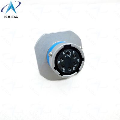 MIL DTL 26482 시리즈 I 6 접촉 원형 커넥터.PT04A-10-6S-072. 회색 진크 니켈 플래팅.케이블 연결 용기