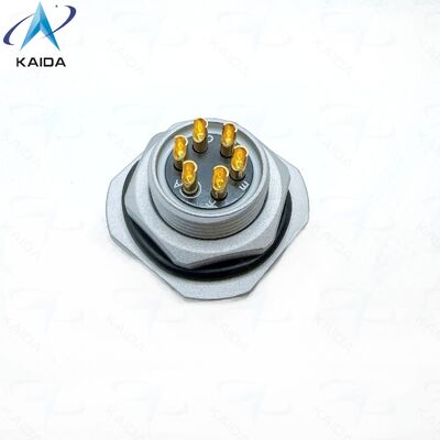 MIL DTL 26482 시리즈 I 6 접촉 원형 커넥터.PT04A-10-6S-072. 회색 진크 니켈 플래팅.케이블 연결 용기