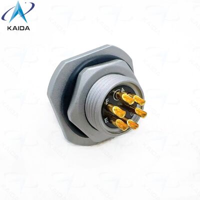 MIL DTL 26482 시리즈 I 6 접촉 원형 커넥터.PT04A-10-6S-072. 회색 진크 니켈 플래팅.케이블 연결 용기