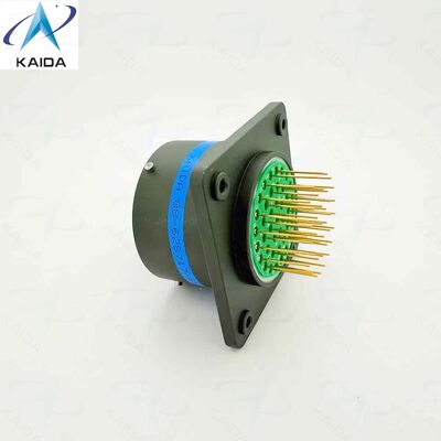 MIL DTL 38999 시리즈 Ⅰ 박스 마운팅 리셉터클 커넥터.88-628717-41S.쉘 사이즈 21, 41 PCB 접점.올리브 그린 카드뮴.LJTP02R