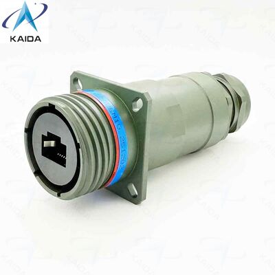 RoHS 컴플라이언스 RJFTV62APEM1G RJ45 연락 연결기.IP68 뒷껍질, 금속 방부.알루미늄 껍질 - 올리브 드랩 캐드미엄 접착