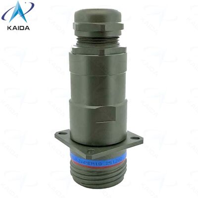 RoHS 컴플라이언스 RJFTV62APEM1G RJ45 연락 연결기.IP68 뒷껍질, 금속 방부.알루미늄 껍질 - 올리브 드랩 캐드미엄 접착