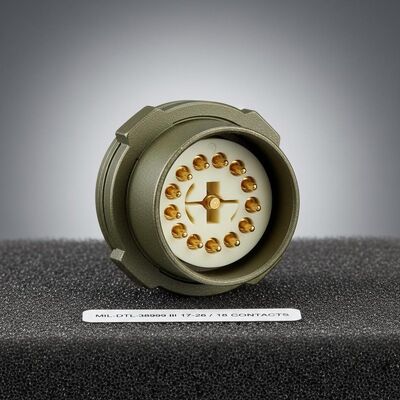 18 접촉자 수 MIL-DTL-38999 시리즈 III 원형 연결기 제공 안전 연결을 위한 삽입 장치 17-26
