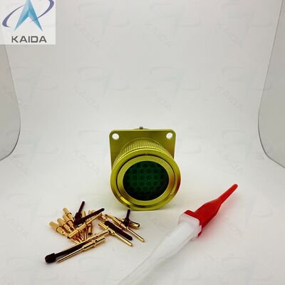 크림 콘택트 타입 ZH23-32/27B-1-B 바요넷 결합 연결 장치.ZH23-32/27B-1-B. 알루미늄 소금 노란색 접착